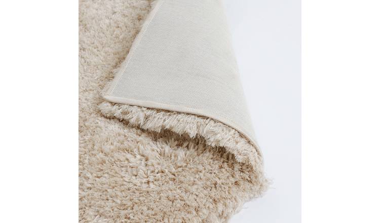 Habitat Airmaster Plain Sand Shaggy Rug - 160x230cm