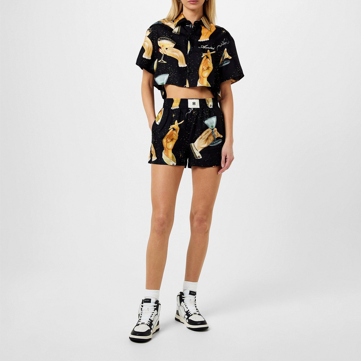 Amiri Skeleton High Top Sneakers