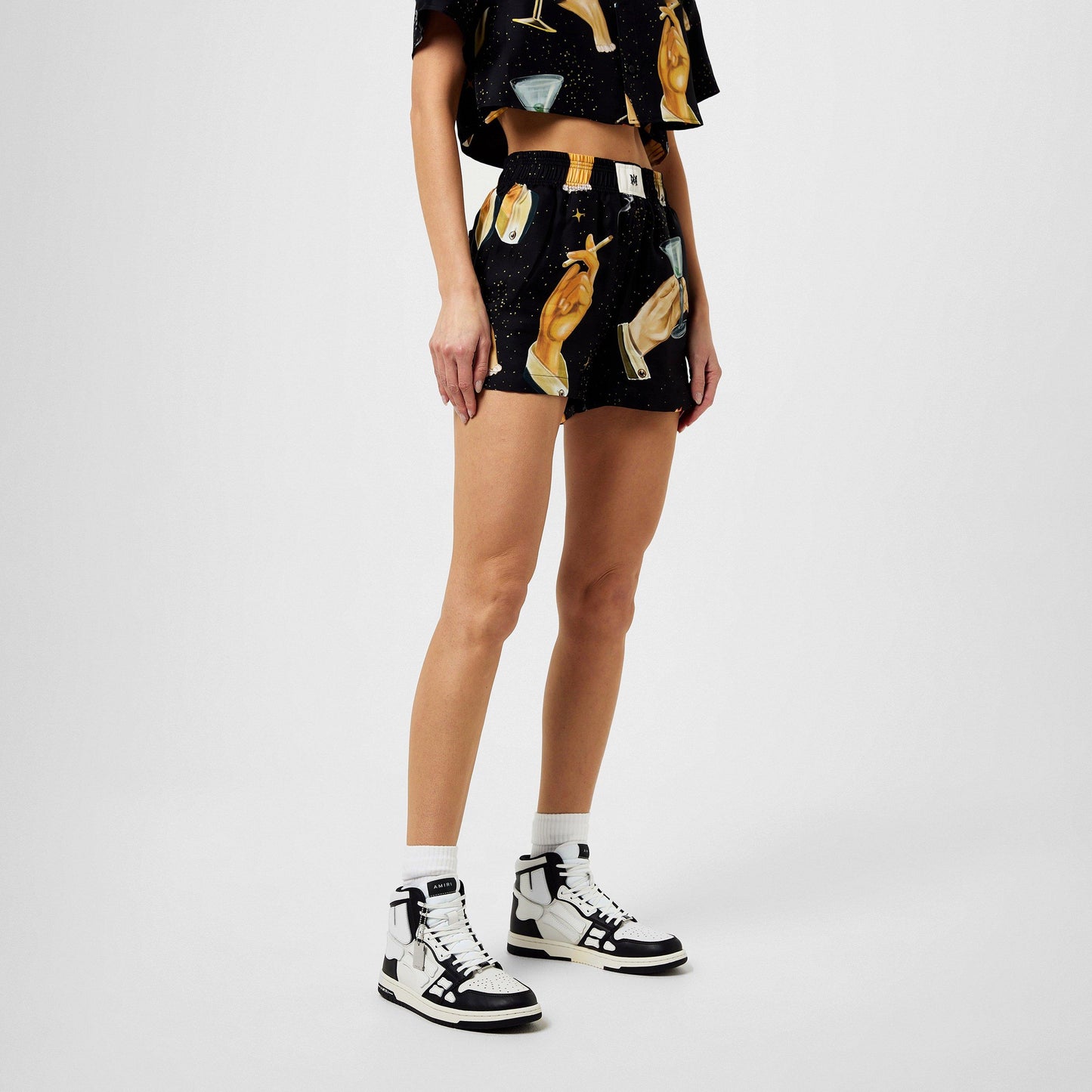 Amiri Skeleton High Top Sneakers