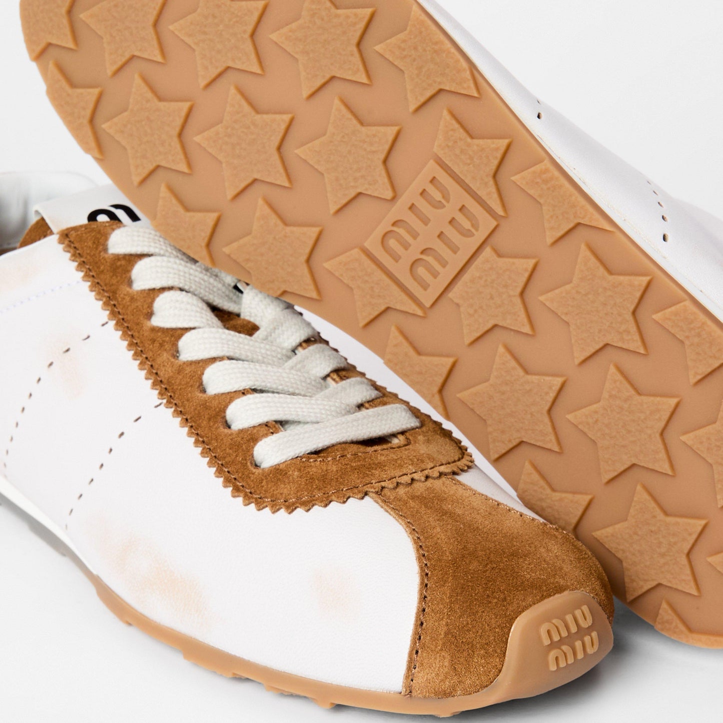 Miu Miu Plume Suede Sneakers