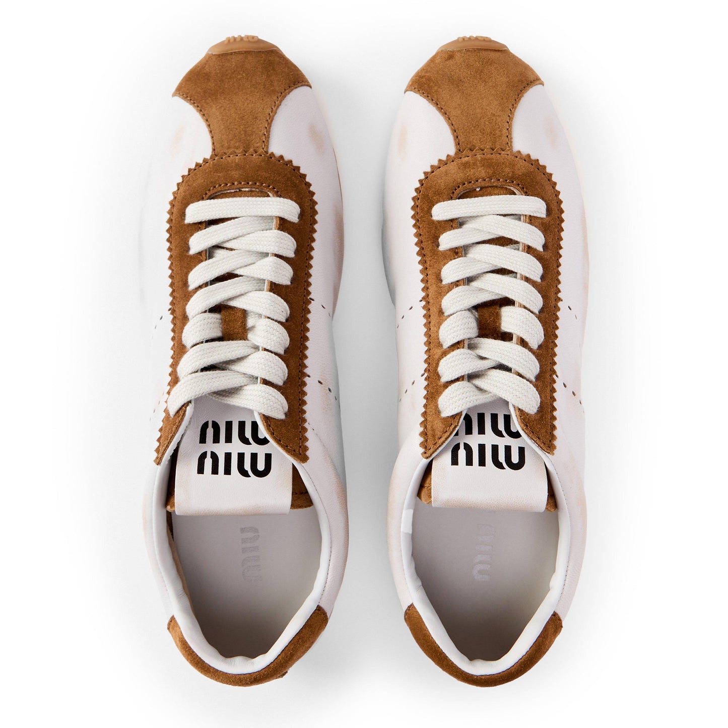 Miu Miu Plume Suede Sneakers