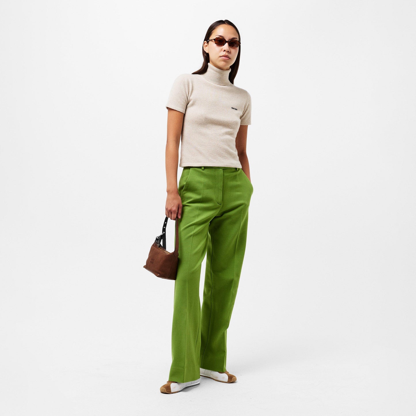 Miu Miu Plume Suede Sneakers