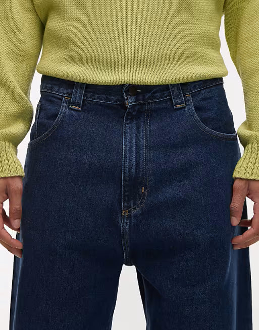 Carhartt WIP brandon loose tapered jeans in blue wash
