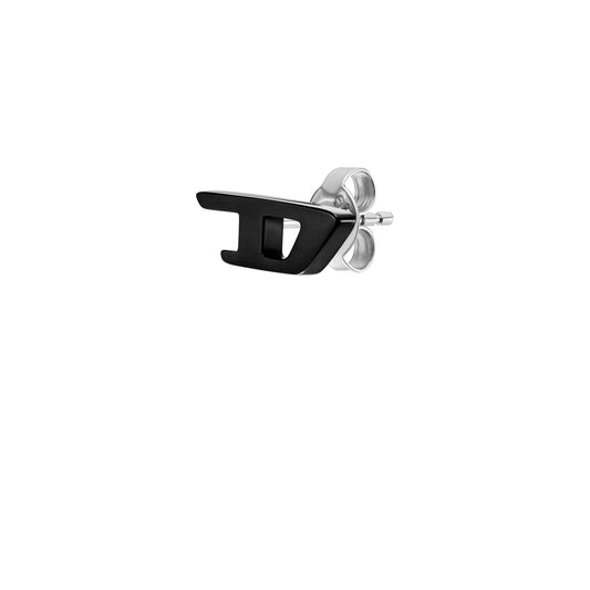 Diesel Black Stainless Steel Stud Earring DX1539001