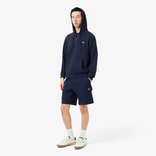 Cotton Fleece Cargo Shorts