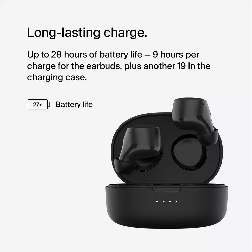 Belkin SoundForm Bolt In-Ear True Wireless Earbuds - Black