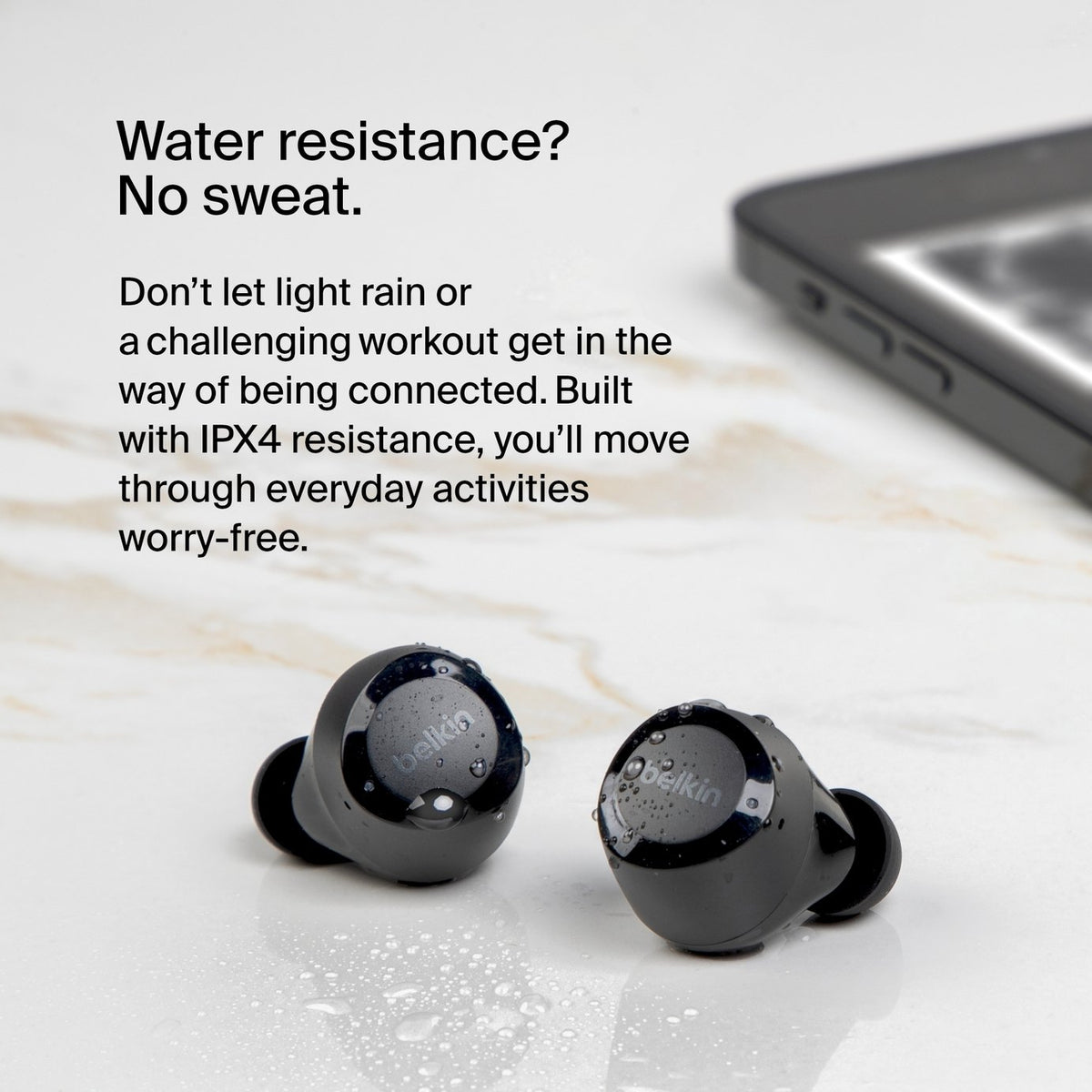 Belkin SoundForm Bolt In-Ear True Wireless Earbuds - Black