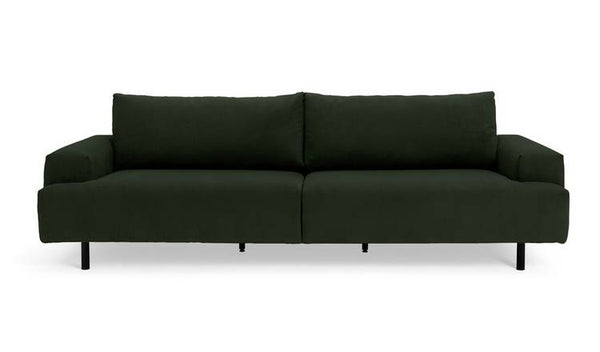 Habitat Julien Fabric 4 Seater Sofa - Dark Green