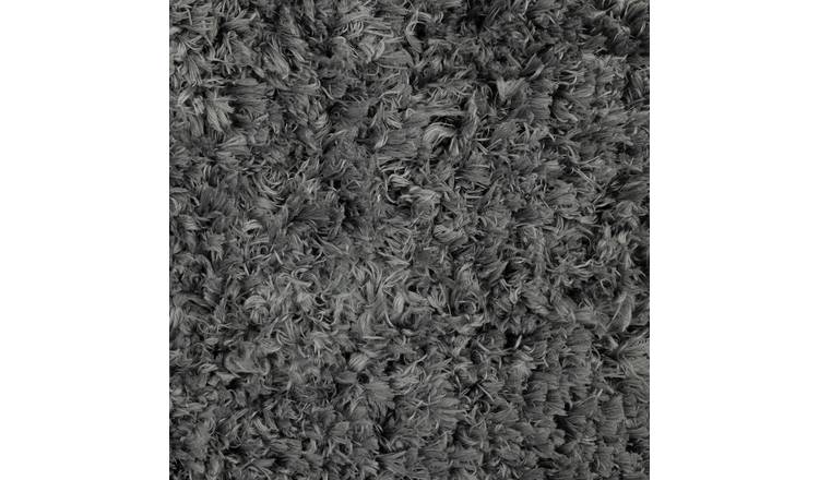 Habitat Airmaster Plain Charcoal Shaggy Rug -160x230cm