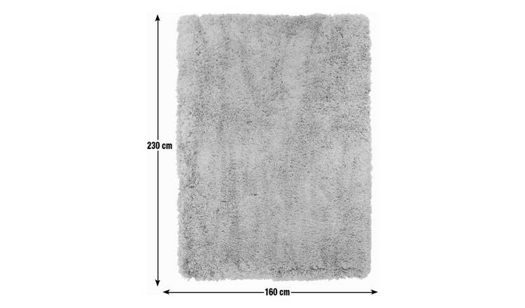 Habitat Airmaster Plain Charcoal Shaggy Rug -160x230cm