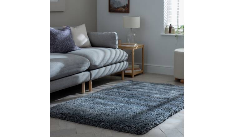 Habitat Airmaster Plain Charcoal Shaggy Rug -160x230cm