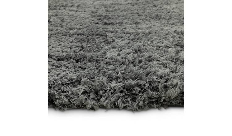 Habitat Airmaster Plain Charcoal Shaggy Rug -160x230cm