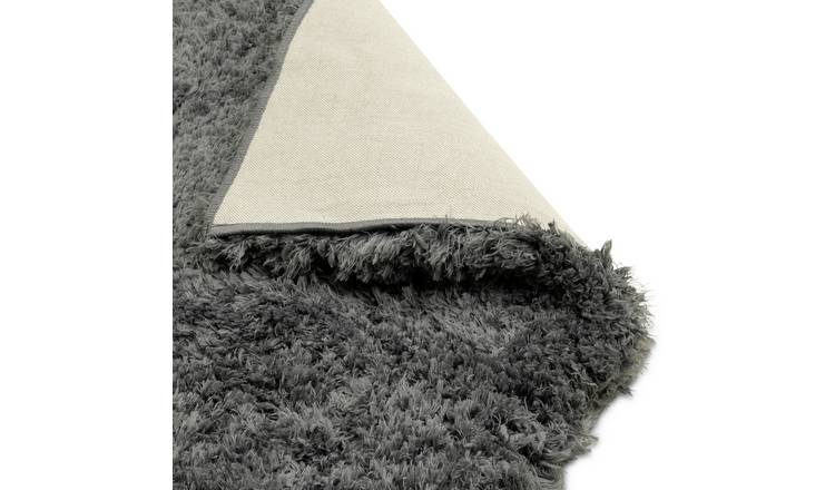 Habitat Airmaster Plain Charcoal Shaggy Rug -160x230cm