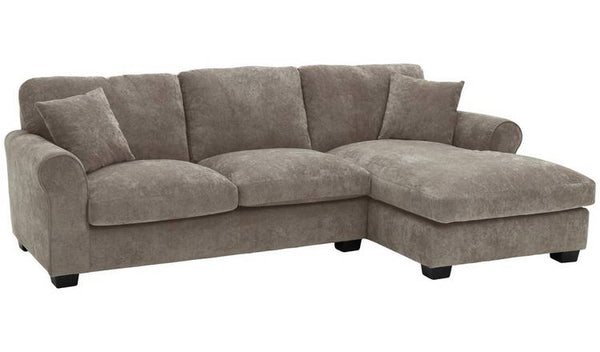 Argos Home Taylor Fabric Right Corner Chaise Sofa - Mink