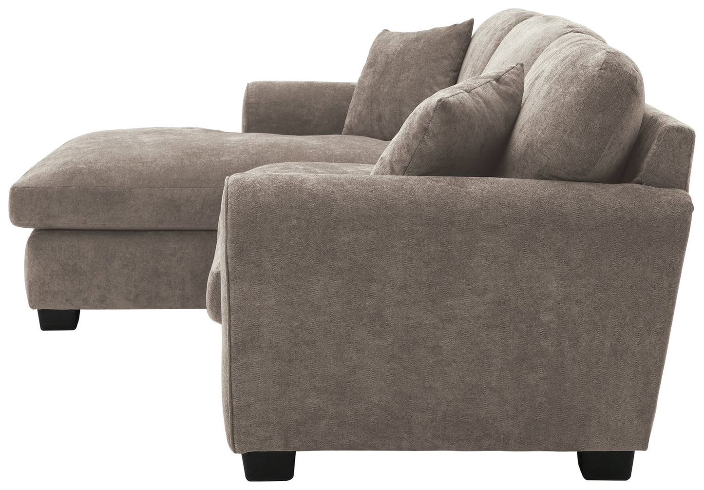Argos Home Taylor Fabric Left Hand Corner Sofa - Mink