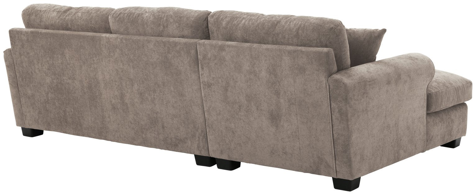 Argos Home Taylor Fabric Left Hand Corner Sofa - Mink