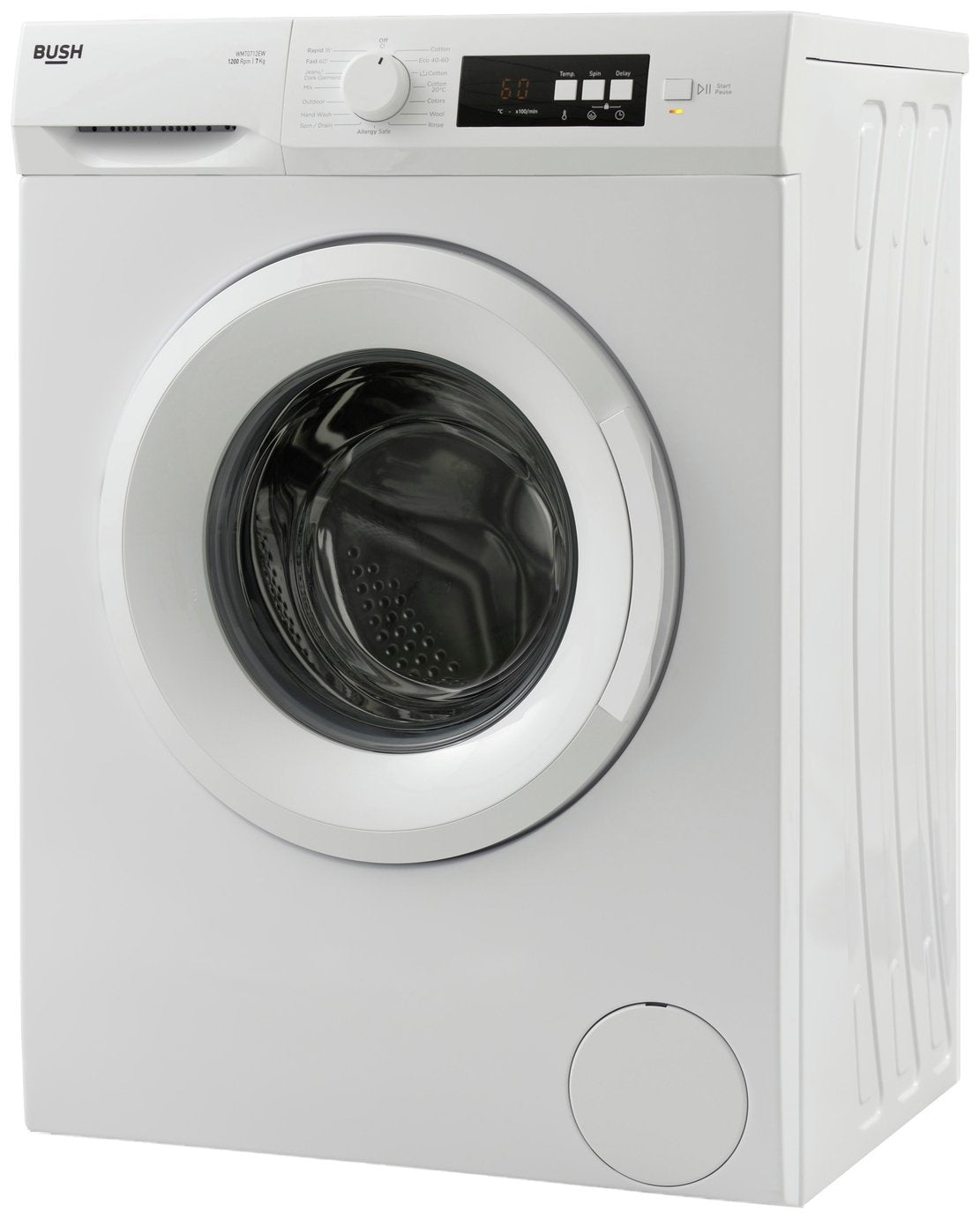 Bush WMT0712EW 7KG 1200 Spin Washing Machine - White