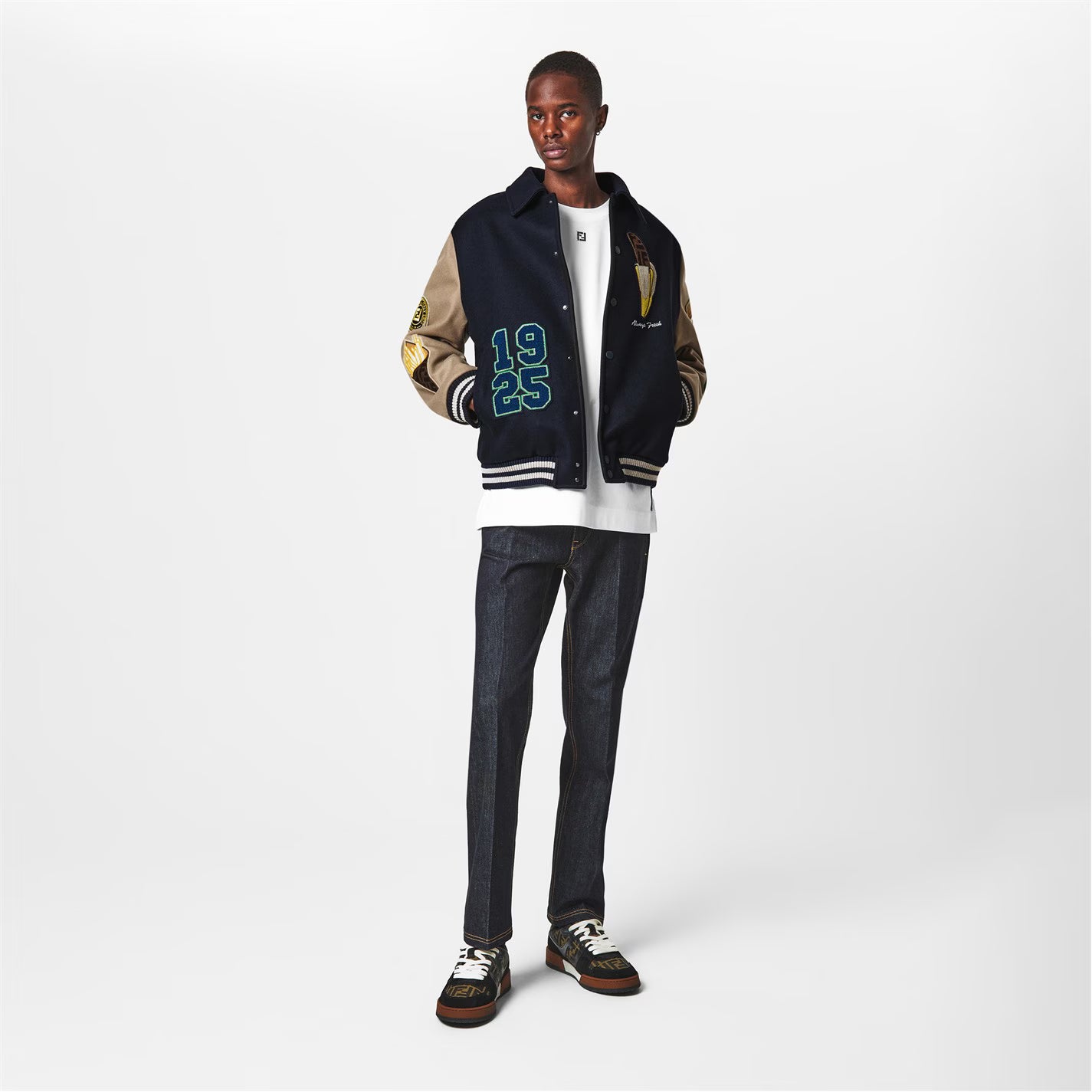 Men's lic Wool Long Sleeve Coach Jacket