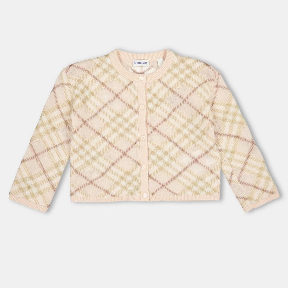 Burberry Kids' Burb Bethane Soft Knit Button Fastening Cardigan