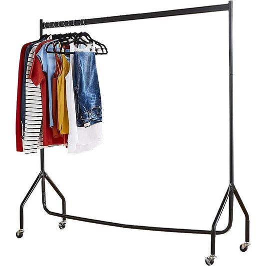 House of Home Superior 4FT Long x 5FT Clothes Rail In Black