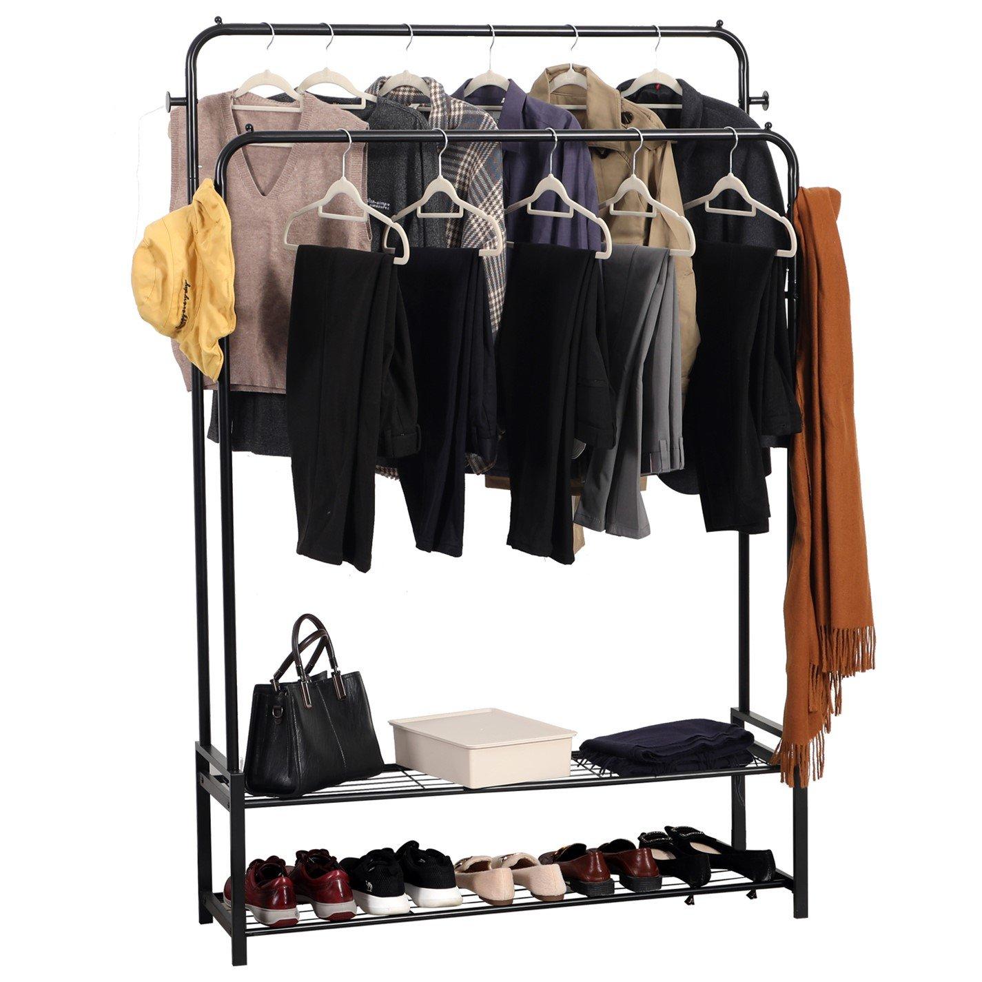 House of Home Freestanding Double Clothes Rail 3.5ft x 5.5