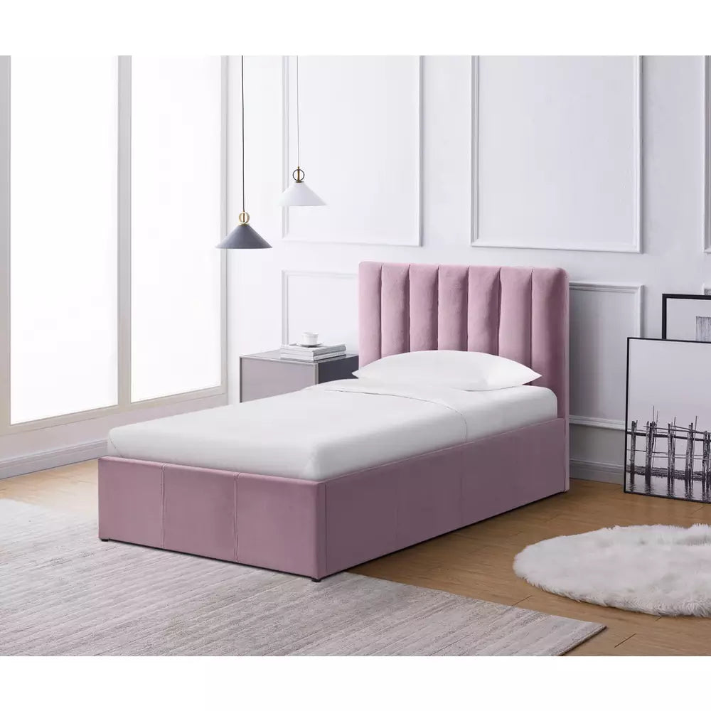 Argos Home Pandora Single End Lift Ottoman Bed - Pink