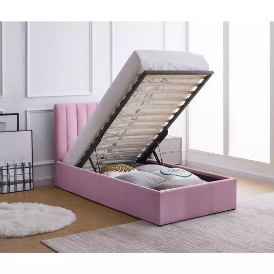 Argos Home Pandora Single End Lift Ottoman Bed - Pink