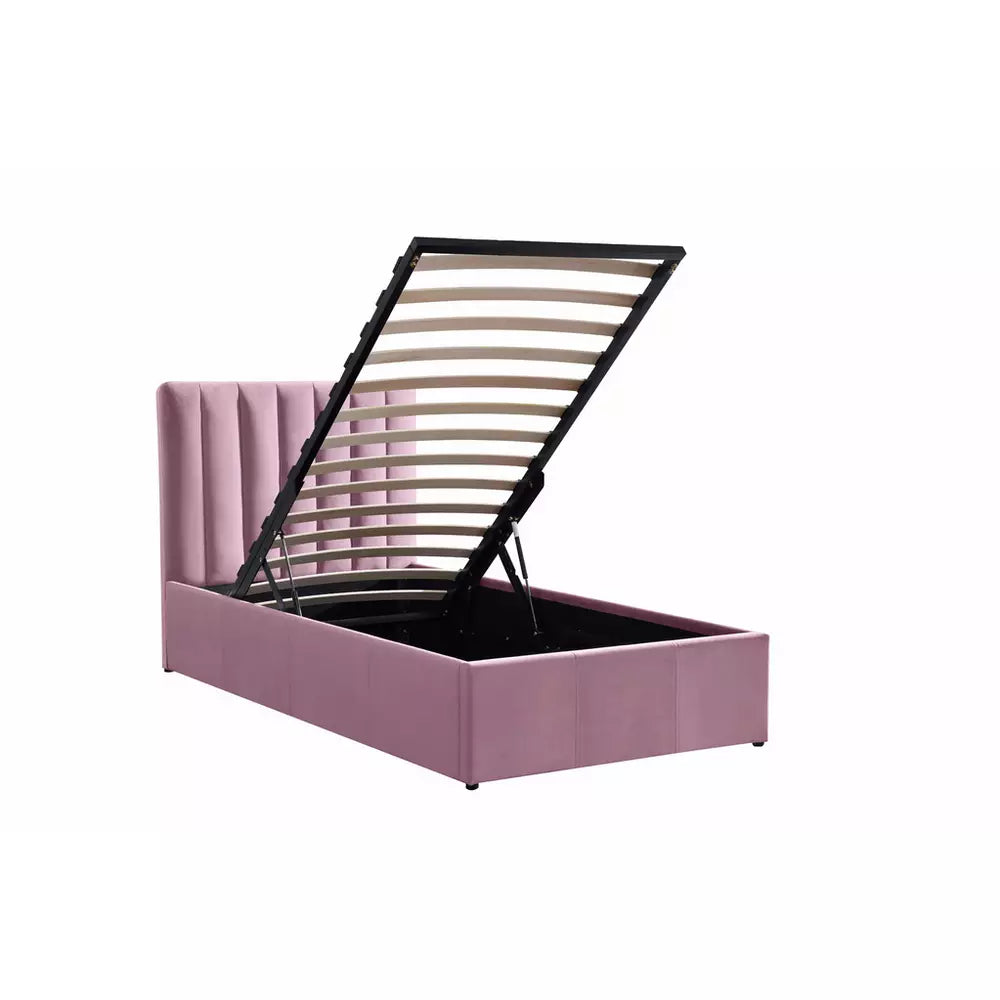Argos Home Pandora Single End Lift Ottoman Bed - Pink