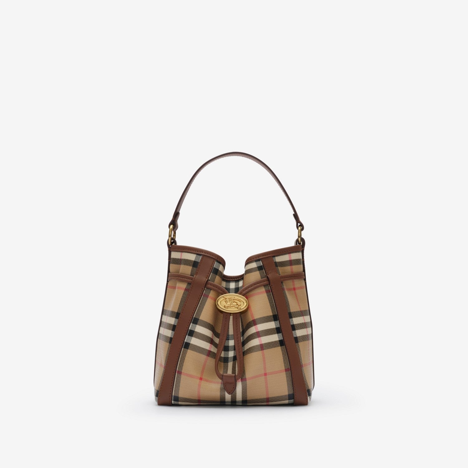 Mini Check Bucket Bag