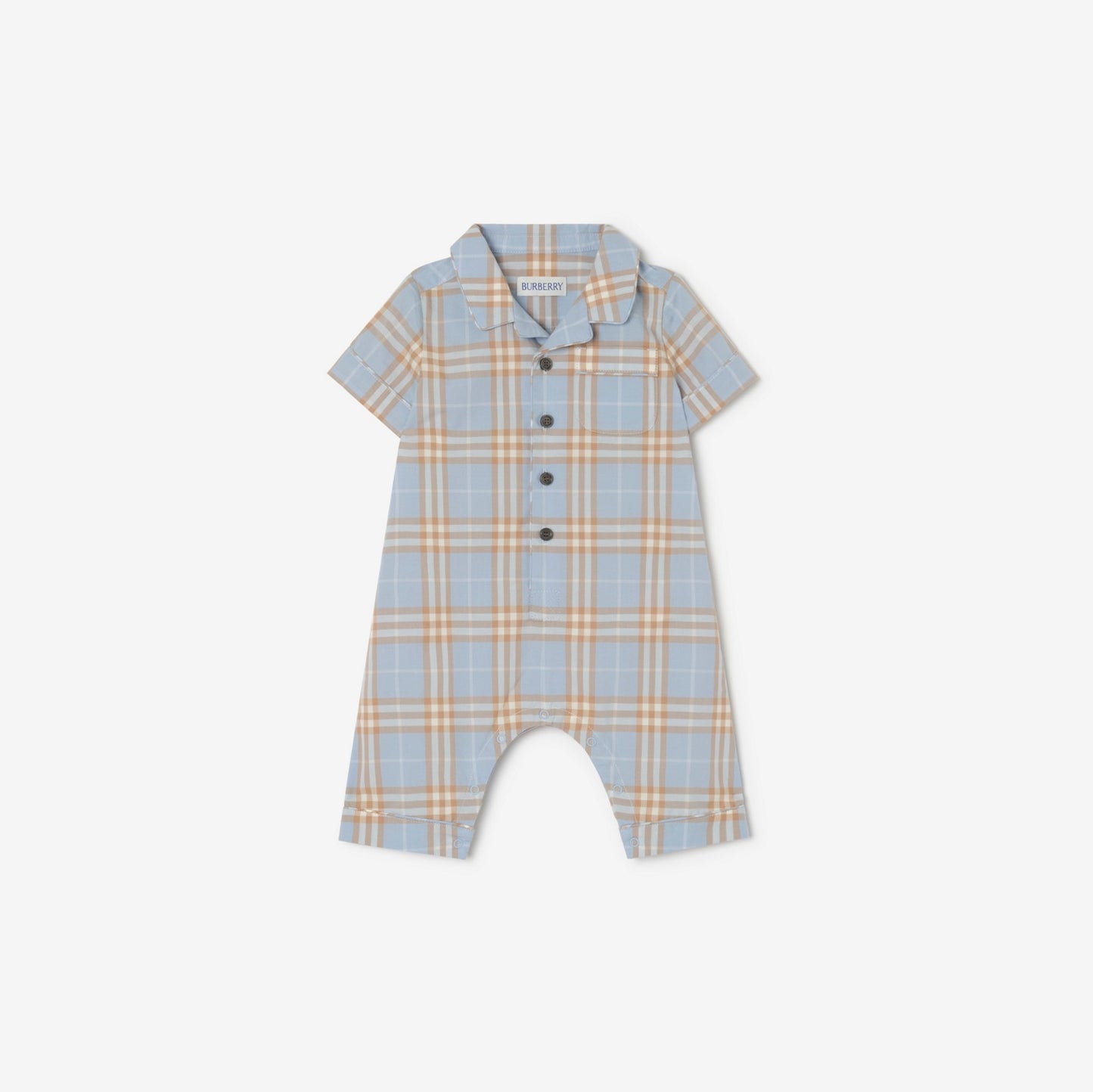 Check Cotton Playsuit