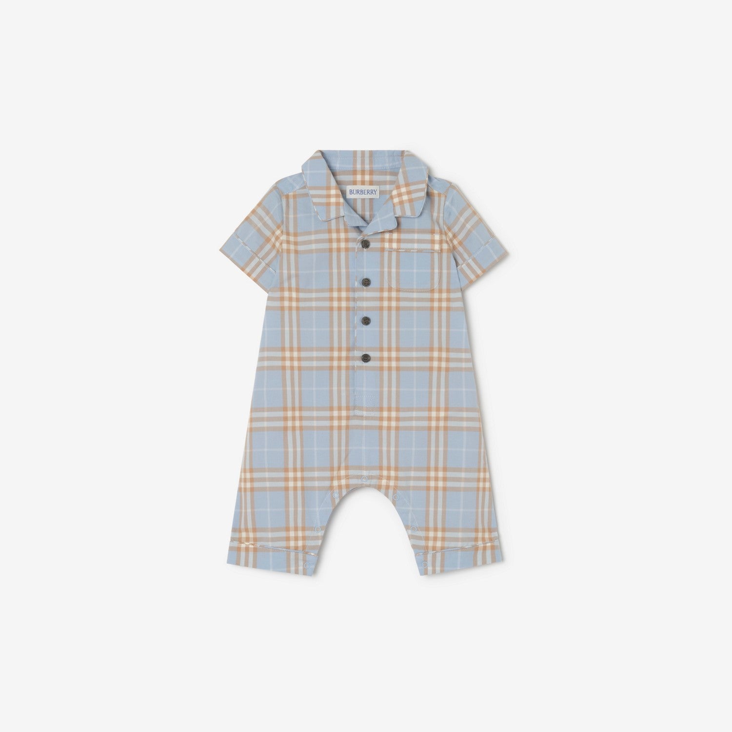 Check Cotton Playsuit