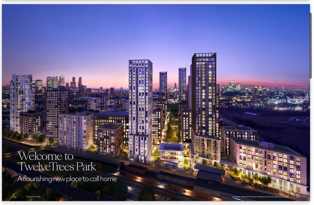 Twelvetrees Park  — Suite 1 2 and 3 Bedroom Ultra Luxury Homes — 24 Hr Concierge and World Class Amenities — West Ham London — E16