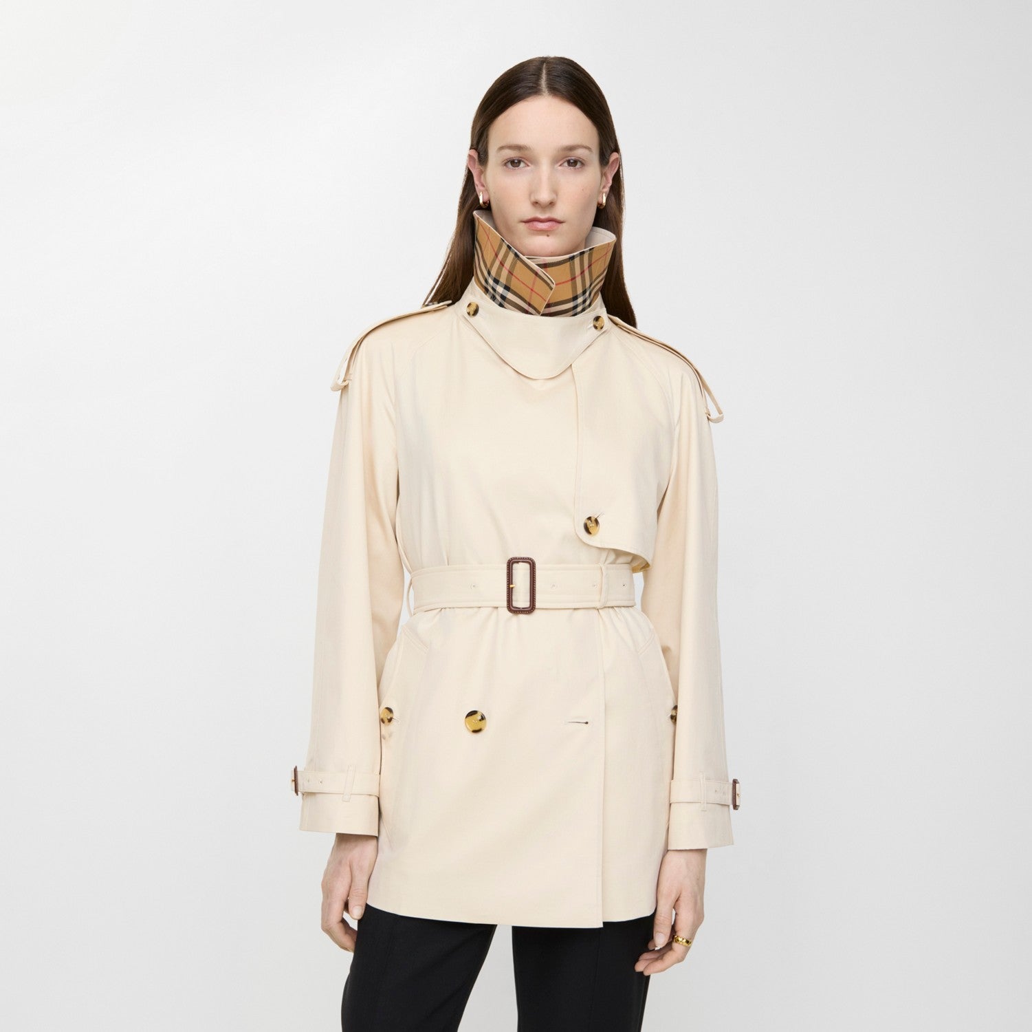 Short Tropical Gabardine Fitzrovia Trench Coat