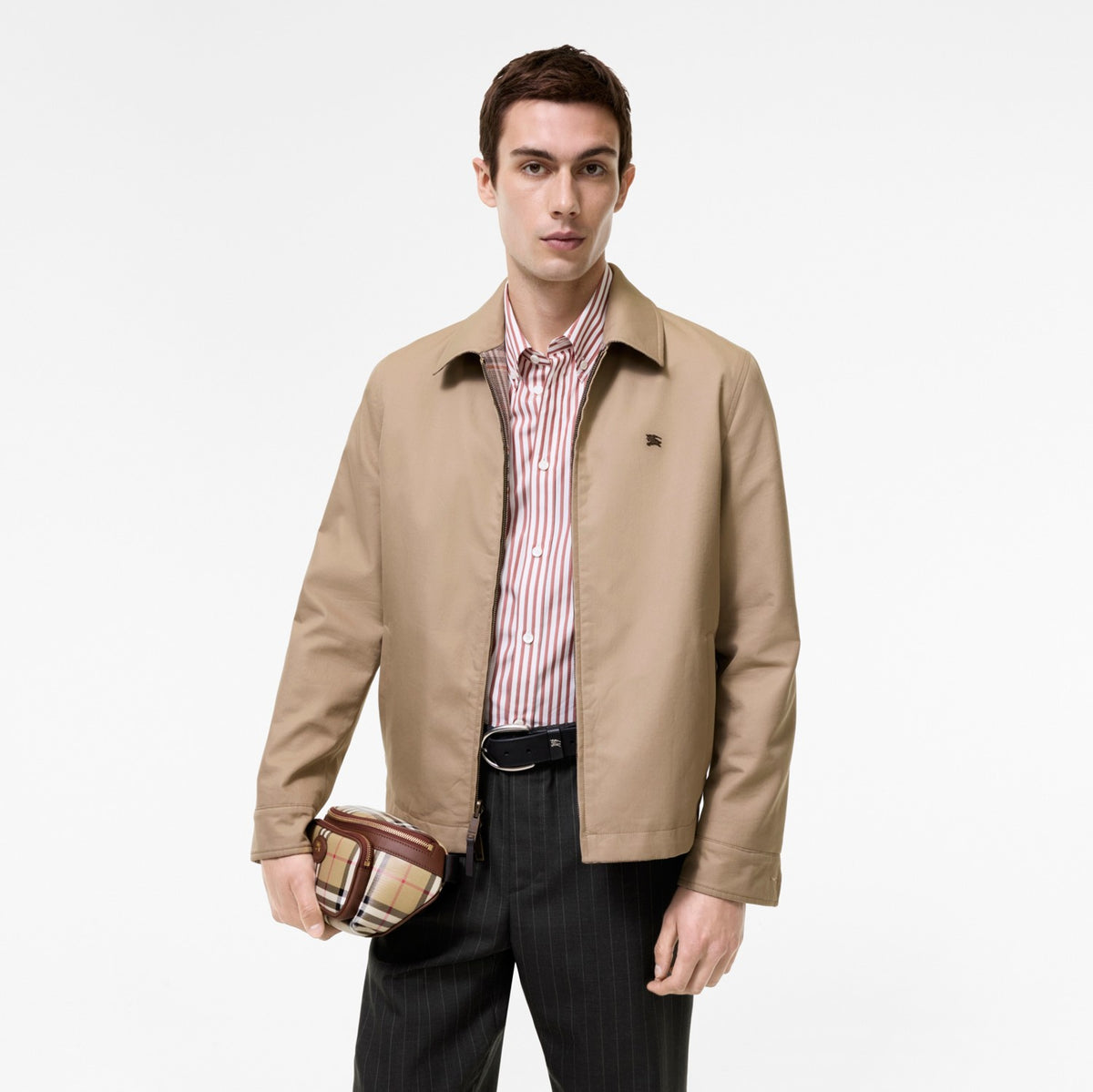 Reversible Tropical Gabardine Bloomsbury Harrington Jacket