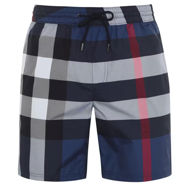 Men's Check Swim Shorts
