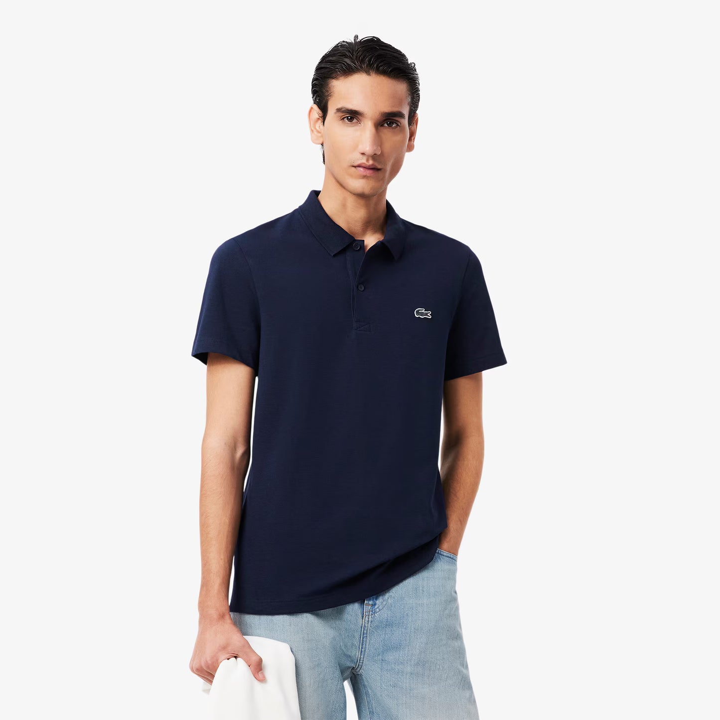 Regular Fit Cotton Blend Polo Shirt