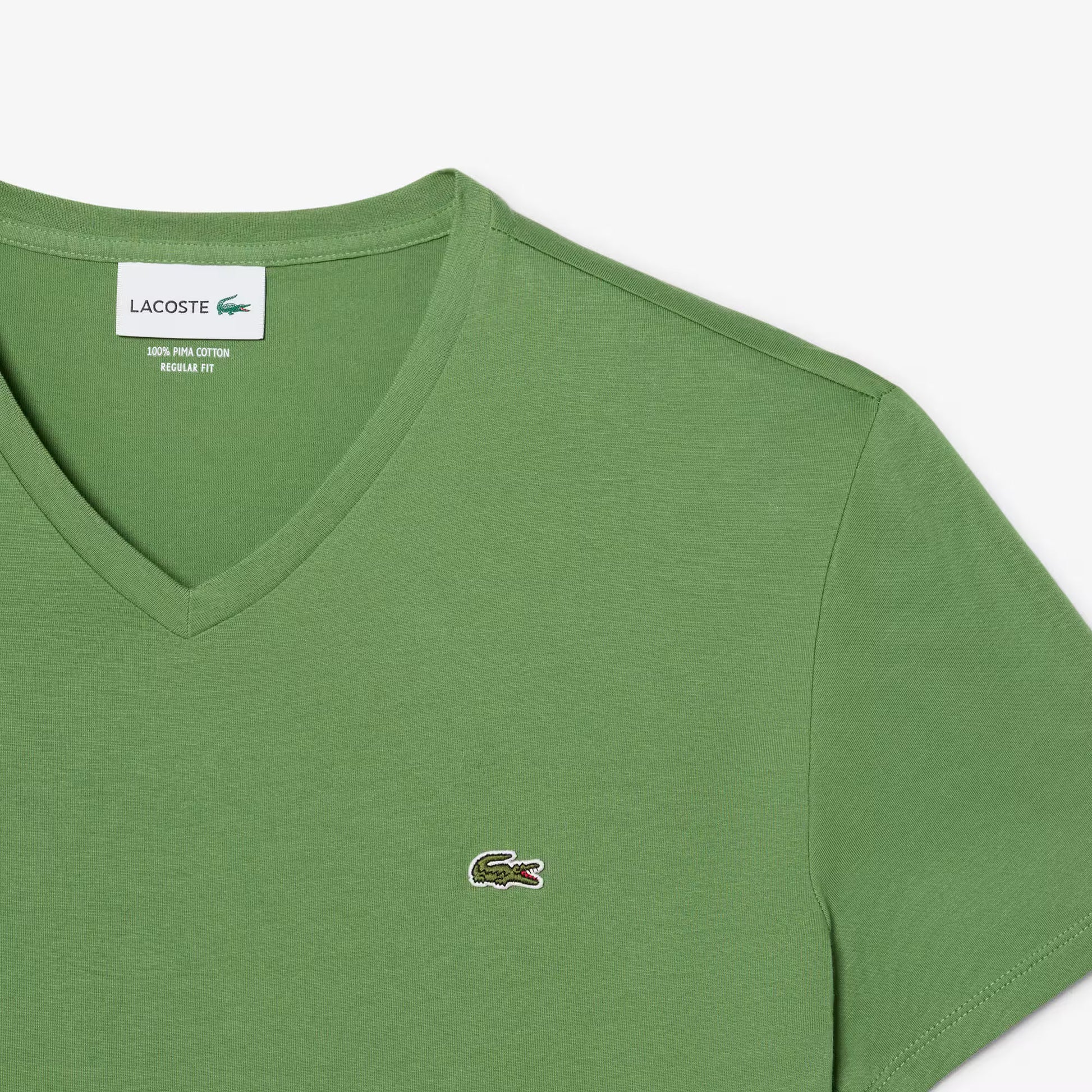 Lightweight Cotton Pima V Neck T-shirt