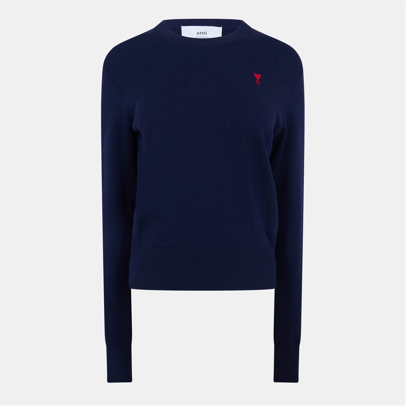 Wool Ami de Coeur Crew Neck Sweater