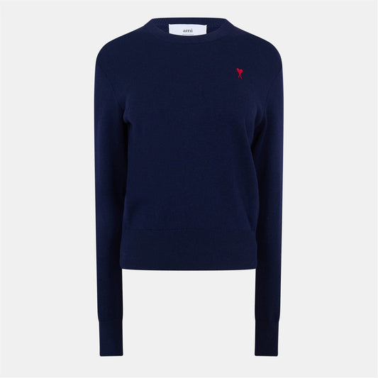 Wool Ami de Coeur Crew Neck Sweater