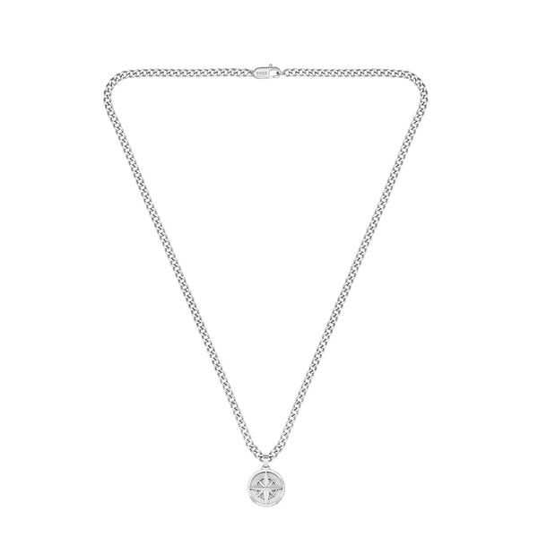 Men's North Pendant Compass Necklace