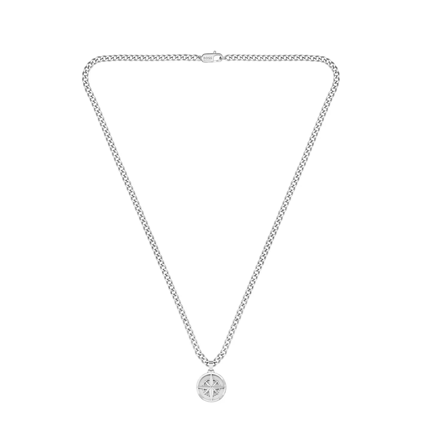 Men's North Pendant Compass Necklace