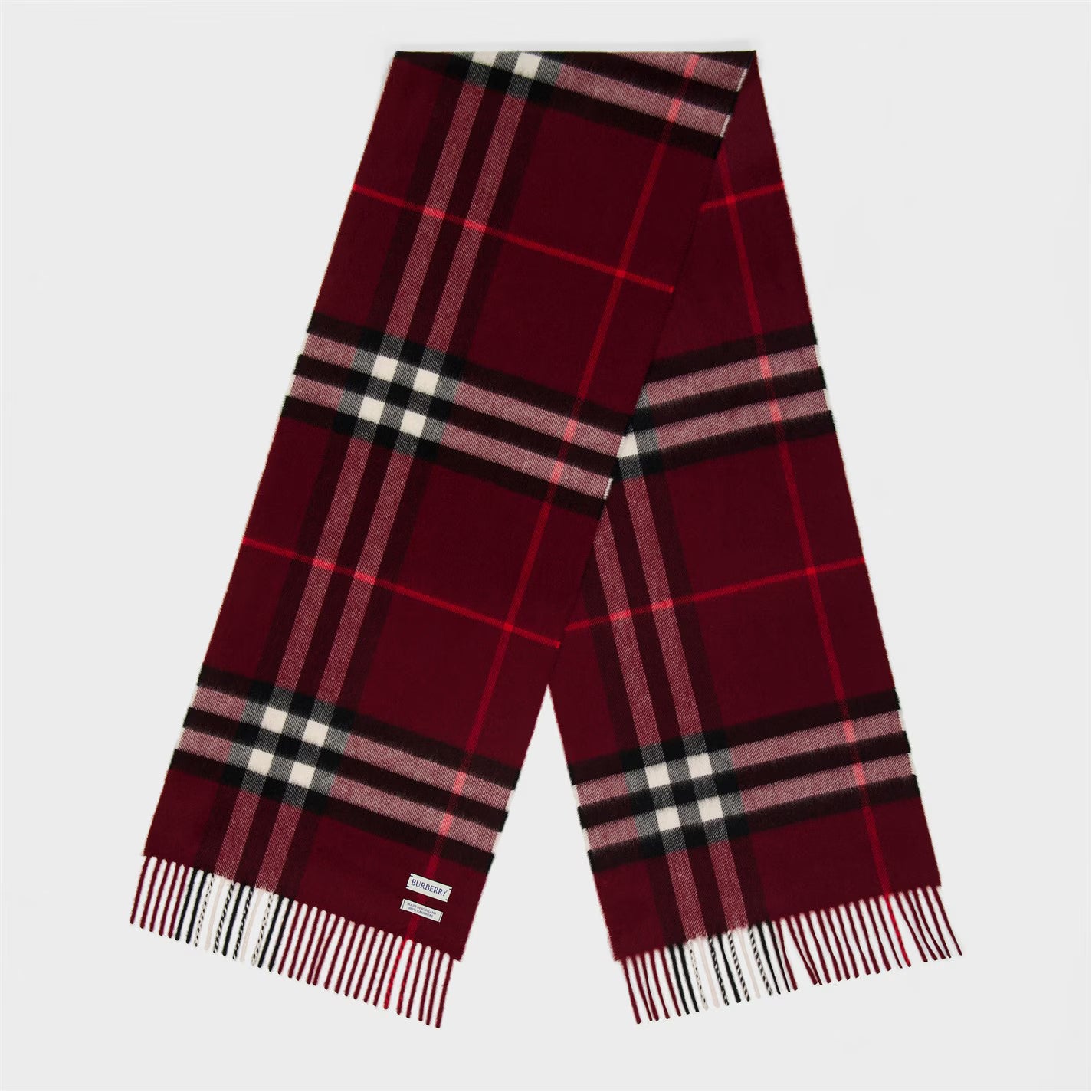 Unisex Check Cashmere Scarf