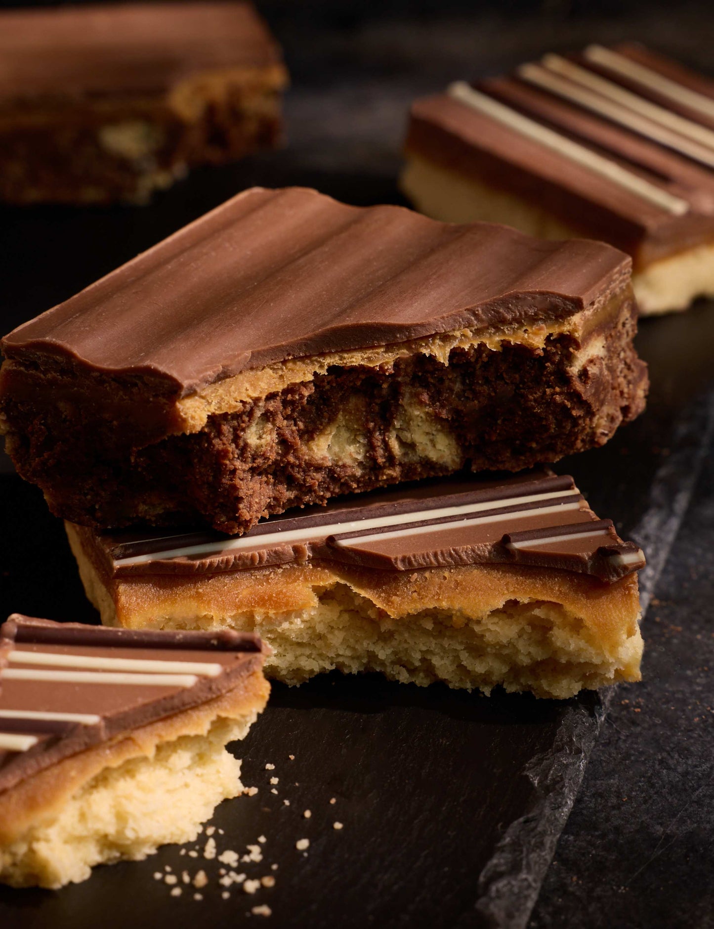 3 Millionaire's Shortbread & 3 Salted Caramel Chocolate Tiffin Letterbox Gift