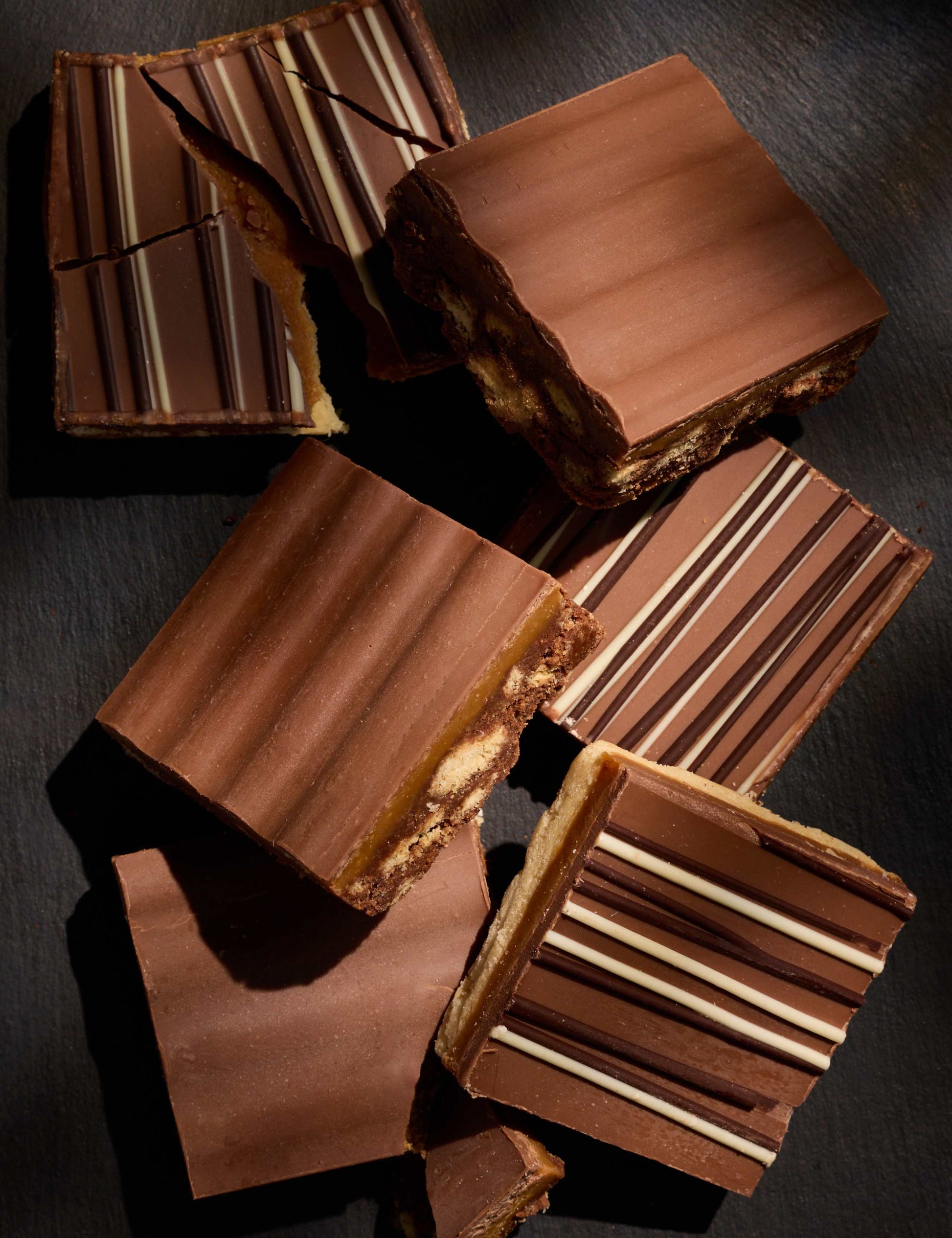 3 Millionaire's Shortbread & 3 Salted Caramel Chocolate Tiffin Letterbox Gift