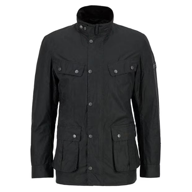 Barbour International Men's Duke Water Resistant Windproof Cotton Long Sleeve Wax Jacket