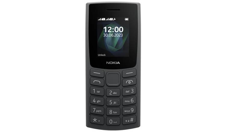 SIM Free Nokia 105 Mobile Phone - Charcoal