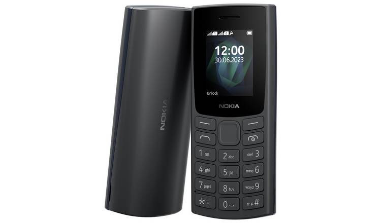 SIM Free Nokia 105 Mobile Phone - Charcoal