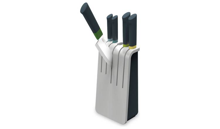 Joseph Joseph Duo 5pc Knife Block With 5 Knives Set - Grey