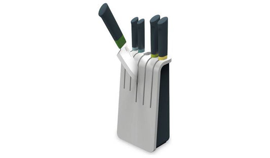 Joseph Joseph Duo 5pc Knife Block With 5 Knives Set - Grey