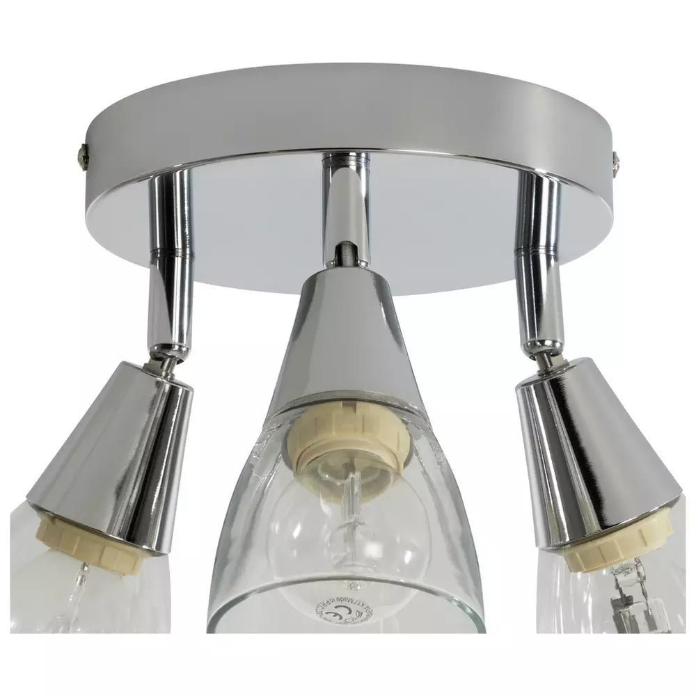 Argos Home Curico 3 Light Flush Ceiling Light - Chrome